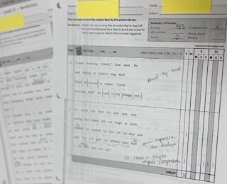 Running records capture whether students are over or underusing the three cues.