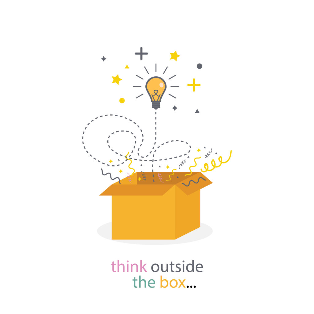 Think outside the box to solve complex problems. 