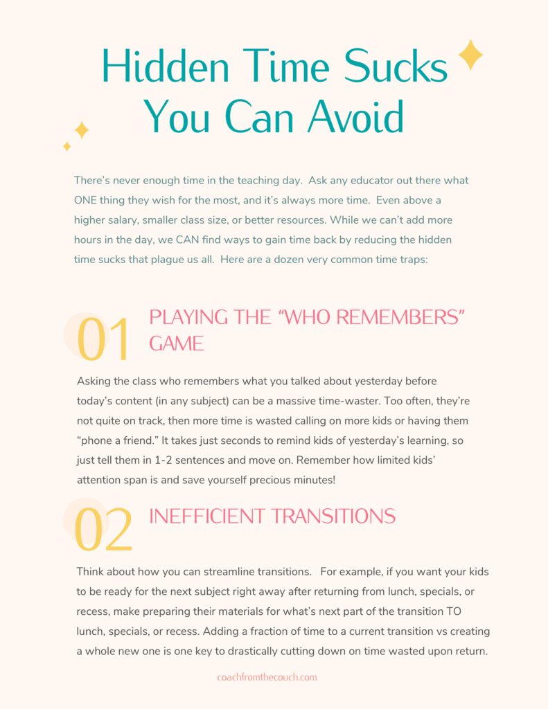 Hidden time suck guide.