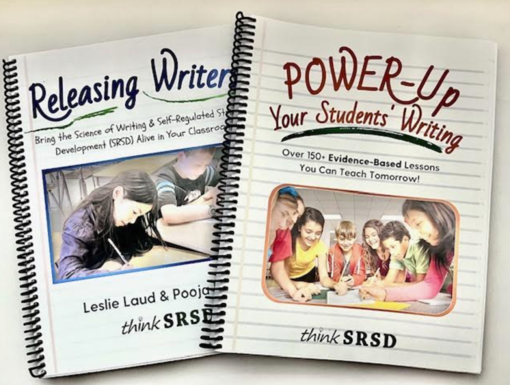 Releasing Writers and Power Up Your Students' Writing are two of the resources in the ThinkSRSD writing program.